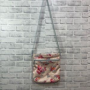 Vera Bradley Lighten Up Slim Breast Cancer Awareness Posies Pink Crossbody